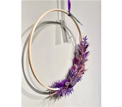 Trockenblumen, Loop, Trockenkranz 