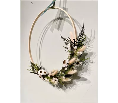 Trockenblumen, Loop, Trockenkranz 