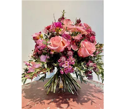 Blumenstrauß "Orchidee orange Töne" 